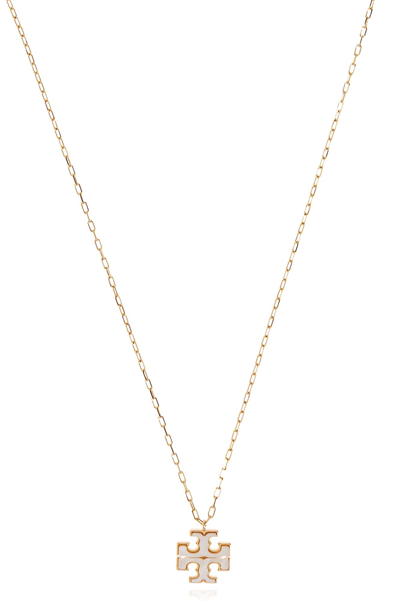 Tory Burch Necklace with a pendant in the shape of a logo